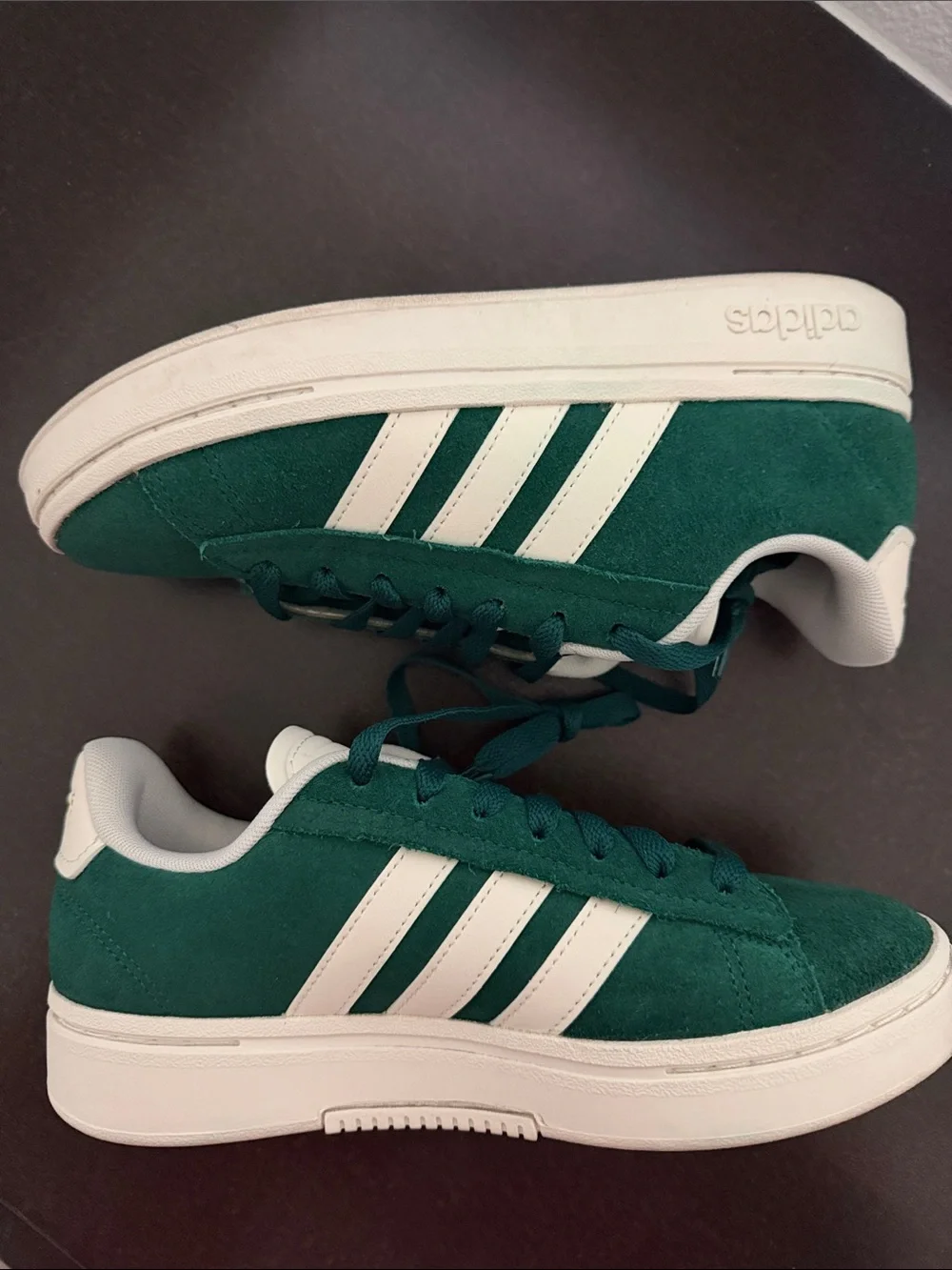 Adidas green & white Sneakers.